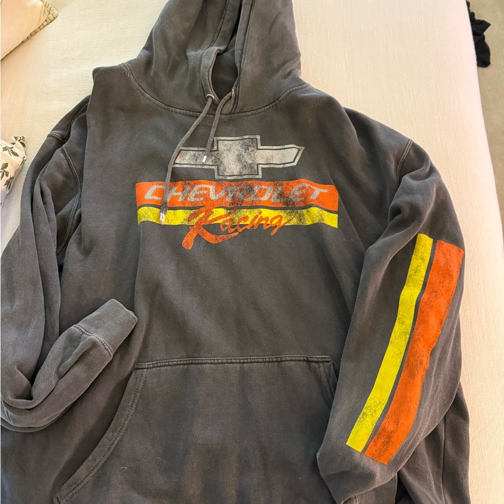 Urban Outfitters Gray Racing Hoodie
